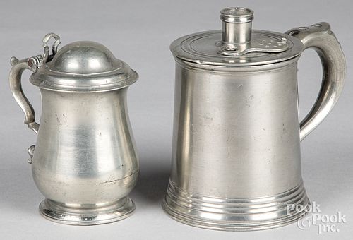 PEWTER FUSION POT AND SMALL