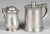 PEWTER FUSION POT AND SMALL TA