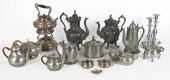 Pewter Group incl. Teapots, Ca