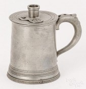 PEWTER INFUSION POT, EARLY 19T
