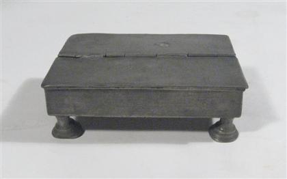 Pewter inkstand    19th