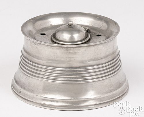 PEWTER INKWELL, CA. 1830Large