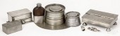 PEWTER INKWELLS AND ACCESSORIE