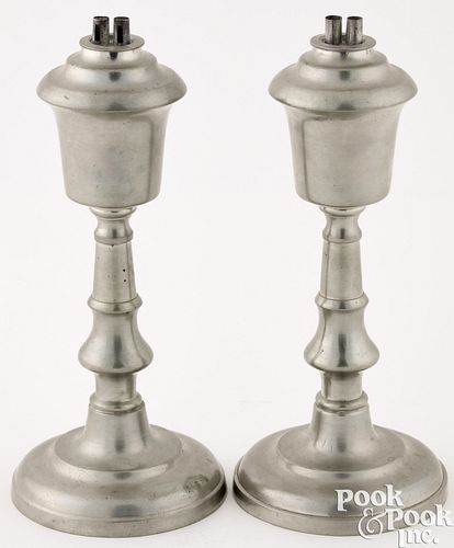 PEWTER LAMPS BY ROSWELL