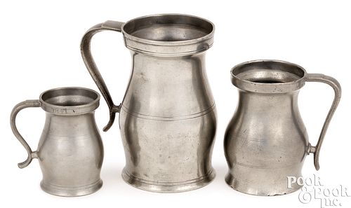 PEWTER MEASURES BY THE BOARDMAN