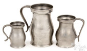PEWTER MEASURES BY THE BOARDMA