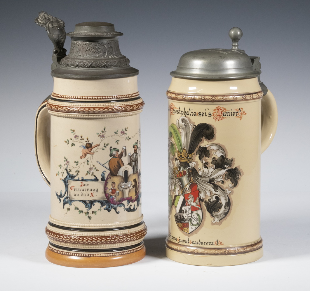 PEWTER MOUNTED 1-LITER BEER