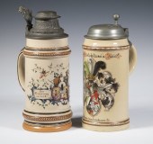 PEWTER MOUNTED 1-LITER BEER ST