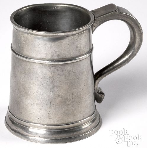 PEWTER MUG ATTRIBUTED TO JOHN