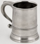 PEWTER PINT MUG, 18TH C.Pewter