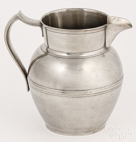 PEWTER PITCHER, 19TH C.George
