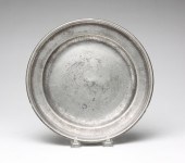 PEWTER PLATE. American, late 1