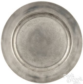 PEWTER PLATE BY GERSHOM JONES<
