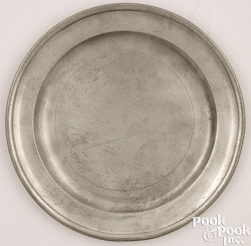 PEWTER PLATE BY RUFUS KINGRufus
