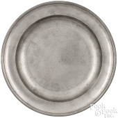 PEWTER PLATE BY WILLIAM KIRBY<