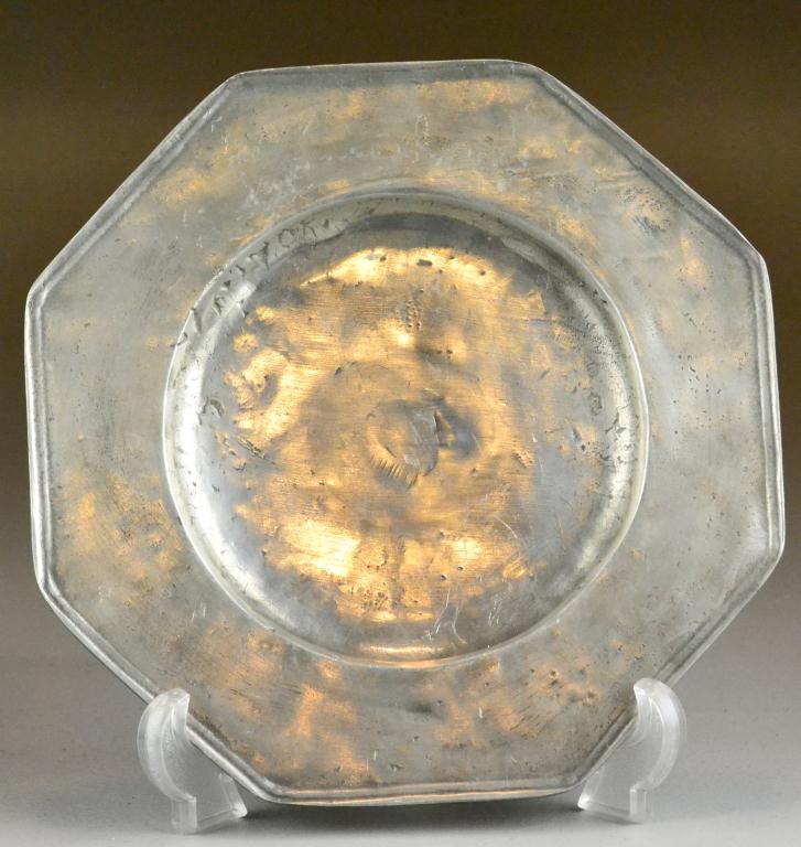 Pewter Plate - Signed with