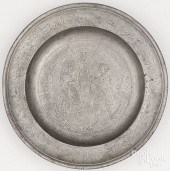 PEWTER PLATEHans Rudolphof Man