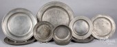 PEWTER PLATES AND CHARGERS, 18