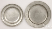 PEWTER PLATES BY JOHN DANFORTH