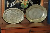 PEWTER PLATTER AND INSERT. An