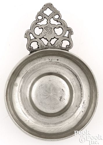 PEWTER PORRINGER BY DAVID