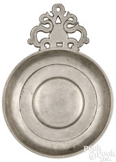 PEWTER PORRINGER BY JOHN BASSE