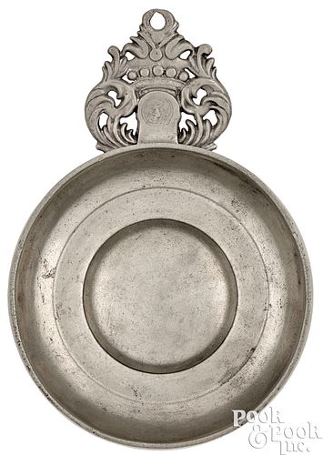 PEWTER PORRINGER BY JOHN