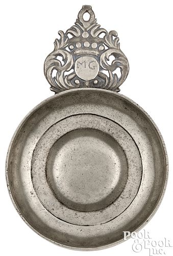 PEWTER PORRINGER BY JOSEPH