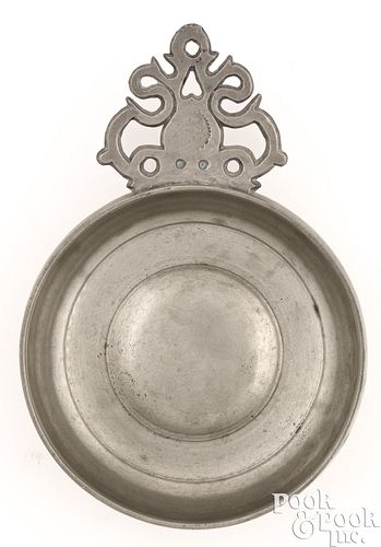 PEWTER PORRINGER BY SAMUEL