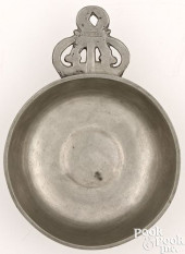 PEWTER PORRINGER BY THOMAS BOA