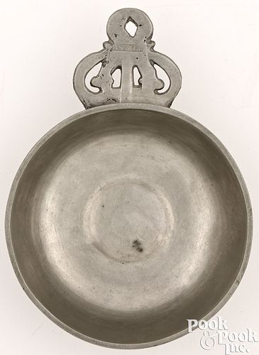 PEWTER PORRINGER BY THOMAS