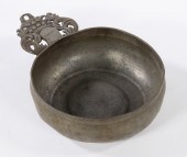 PEWTER PORRINGER BY THOMAS DAN