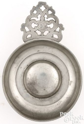 PEWTER PORRINGER BY WILLIAM CA