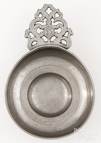 PEWTER PORRINGER, EARLY 19TH