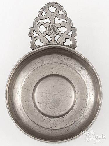 PEWTER PORRINGERGershom Jones