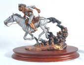 PEWTER SCULPTURE BY C.A. PARDE
