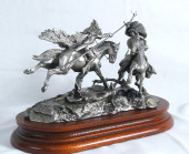 PEWTER SCULPTURE BY DONALD POL