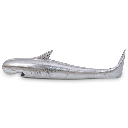 PEWTER SHARK BOTTLE