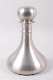 PEWTER SHIP'S DECANTER PRESENT