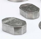 Pewter snuff box    broadhead,