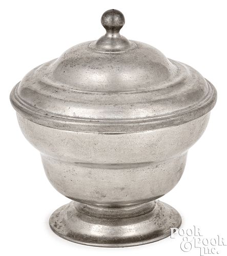 PEWTER SUGAR BOWL BY WILLIAM