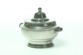 PEWTER SUGAR BOWL.  Touch mark