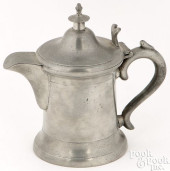 PEWTER SYRUP JUG BY SELLEW &AM