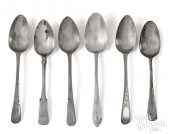 PEWTER TABLESPOONS, 18TH/19TH