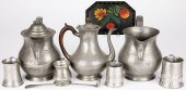 PEWTER TABLEWARES, 19TH C., ET