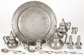 PEWTER TABLEWARES, MOSTLY ENGL