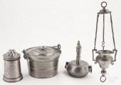 PEWTER TO INCLUDE A THREE-PIEC