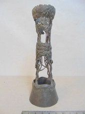PEWTER VASE, JUGENDSTIL STYLE,