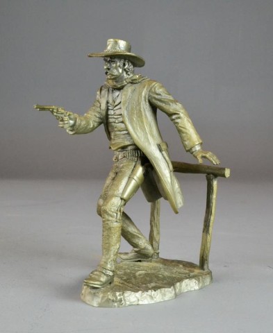 PEWTER WESTERN FIGURE BY PONTER -