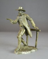 PEWTER WESTERN FIGURE BY PONTE